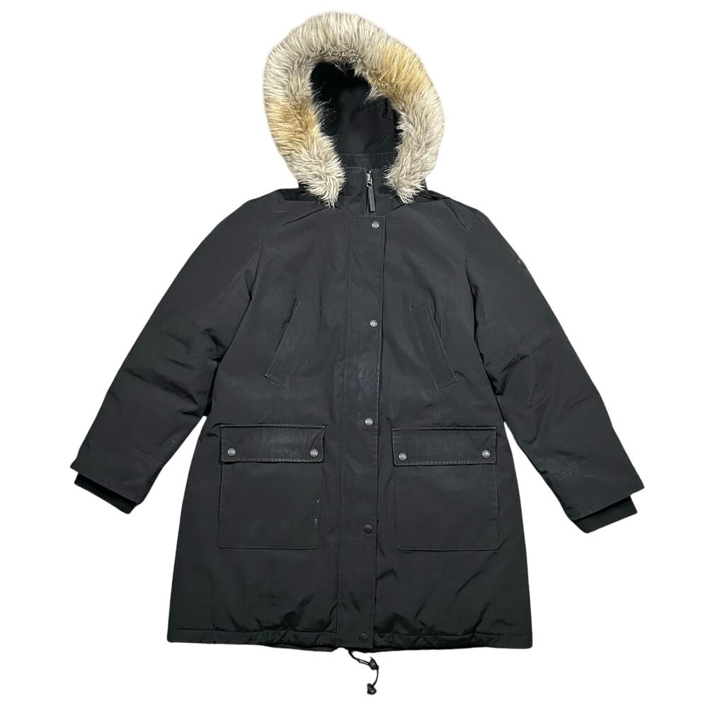Andrew Marc Winter Parka Coat -15F Rated Men’s XL Black Zip Fur Hood